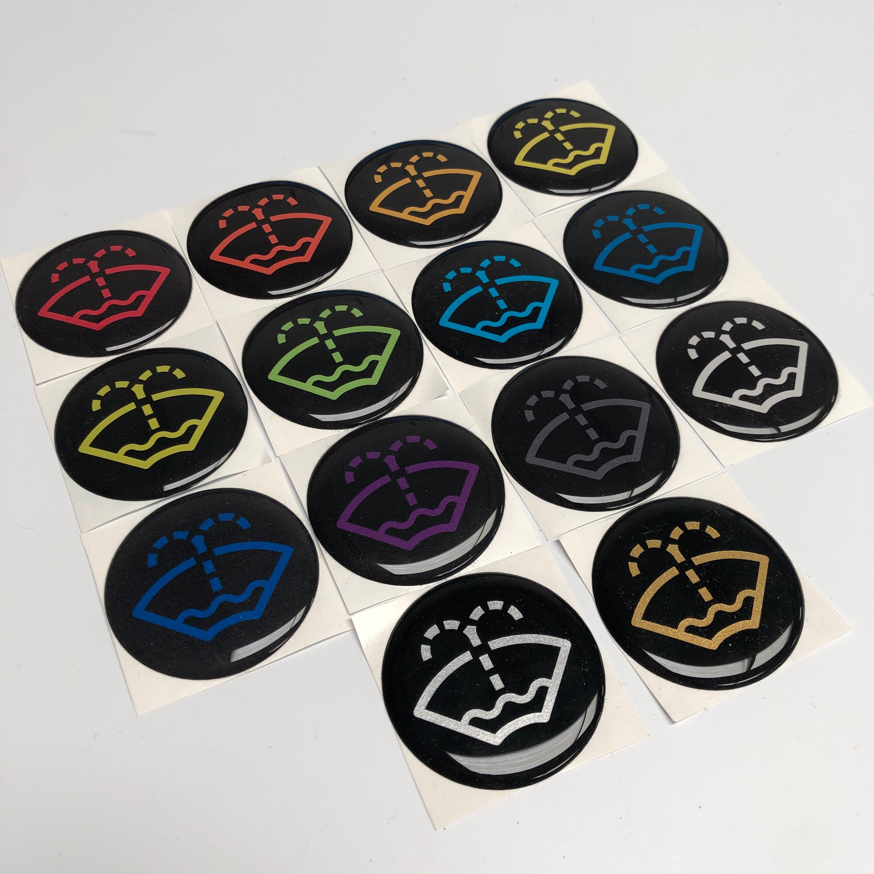 Proform Washer Logo Circular Gel Badge 43mm - Various Colours