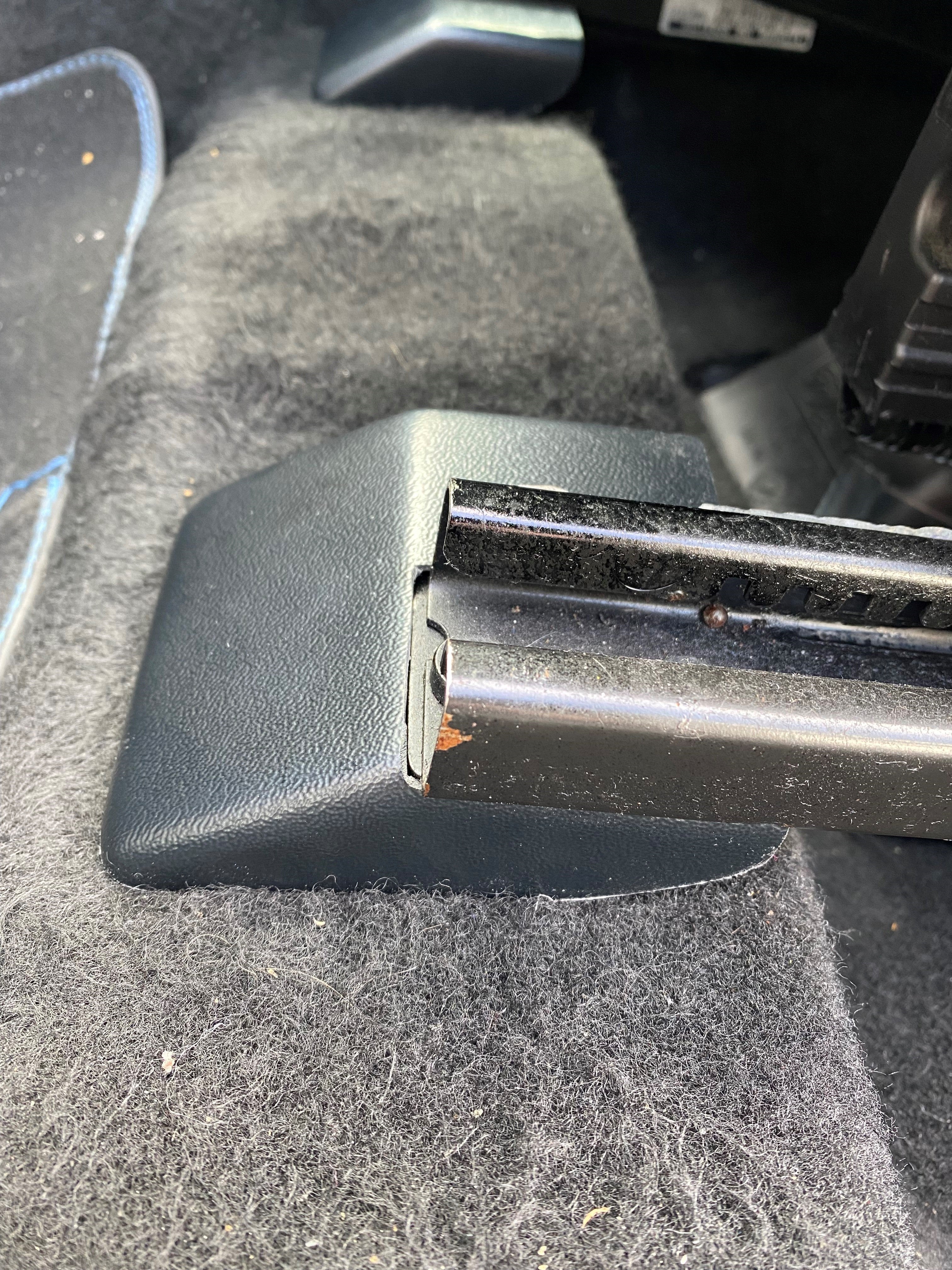 Proform Seat Rail End Covers (Fronts) - Mk2.5 Focus RS - Textured OEM Plastic