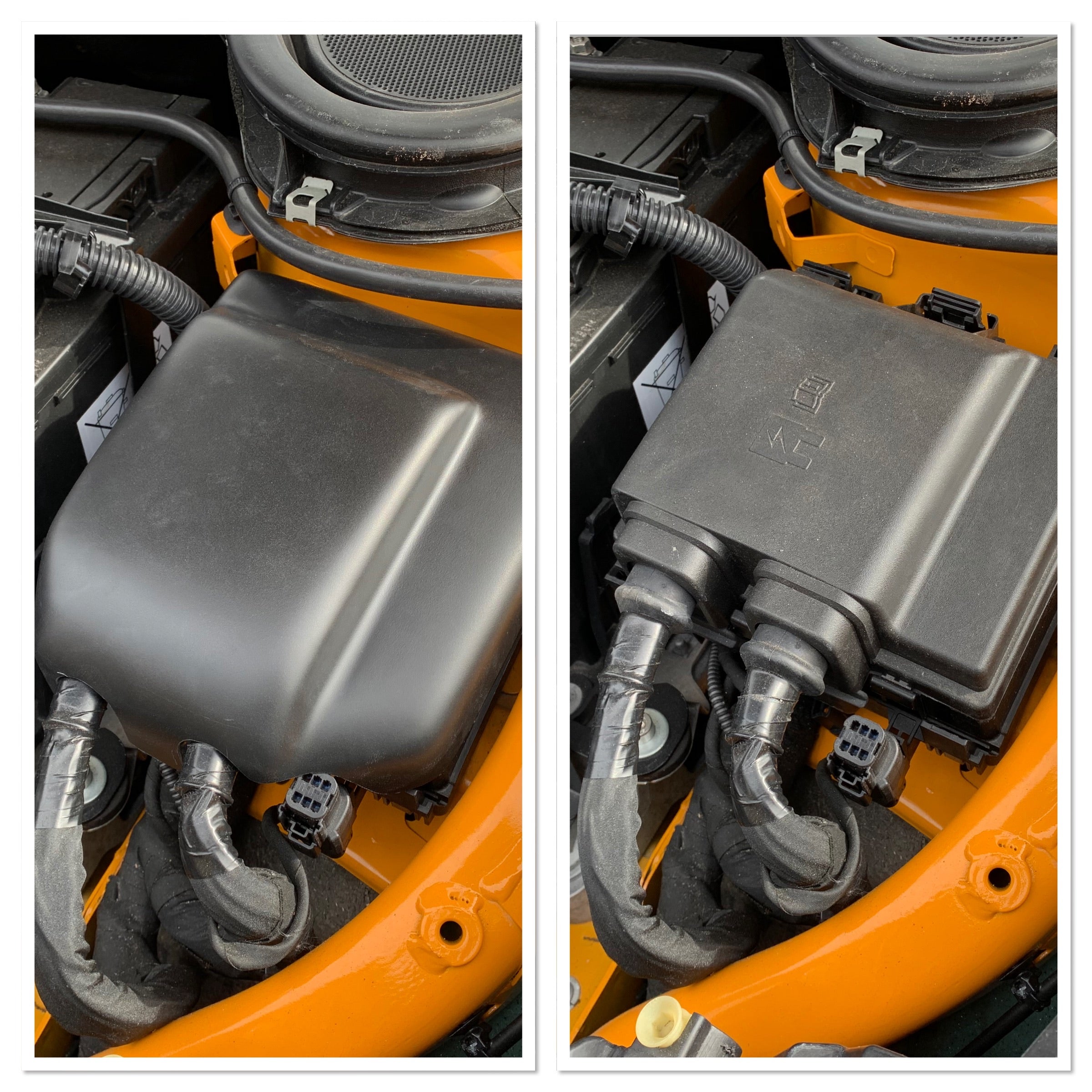 Proform Fuse Box Cover - Mk4/4.5 Ford Focus - Before and After
