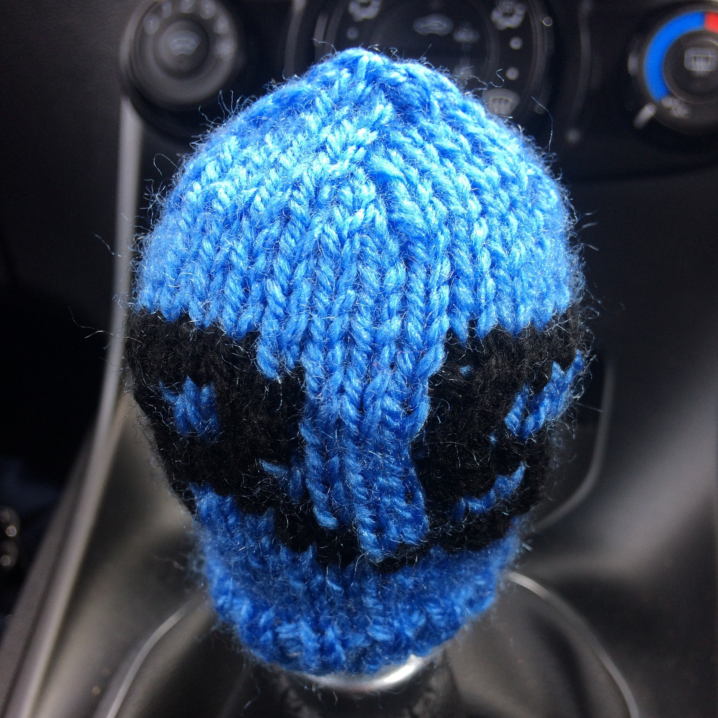 Proform Ford Focus / Renault Clio RS Gear Knob Cosie - Light Blue/Black