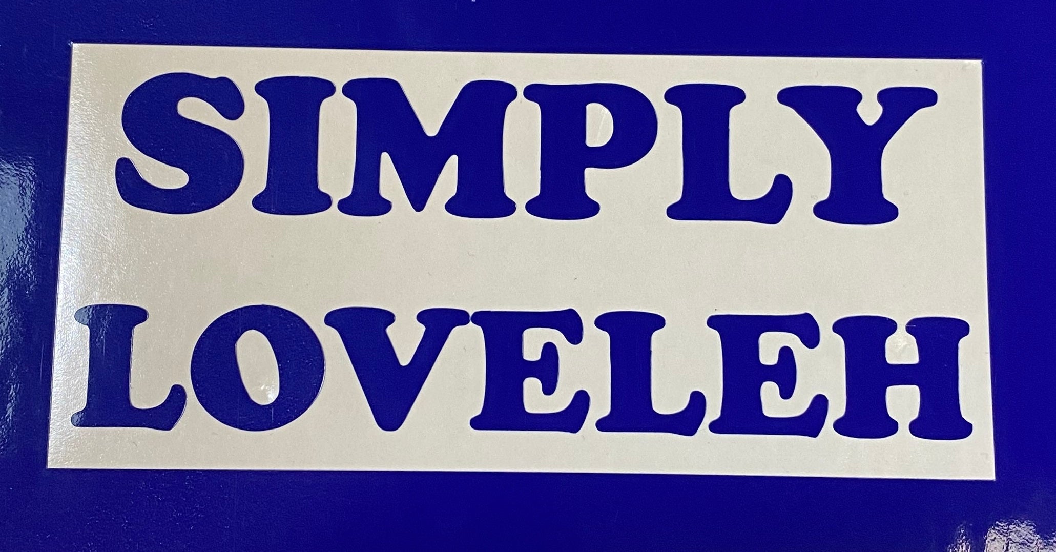 Simply Loveleh Vinyl Sticker