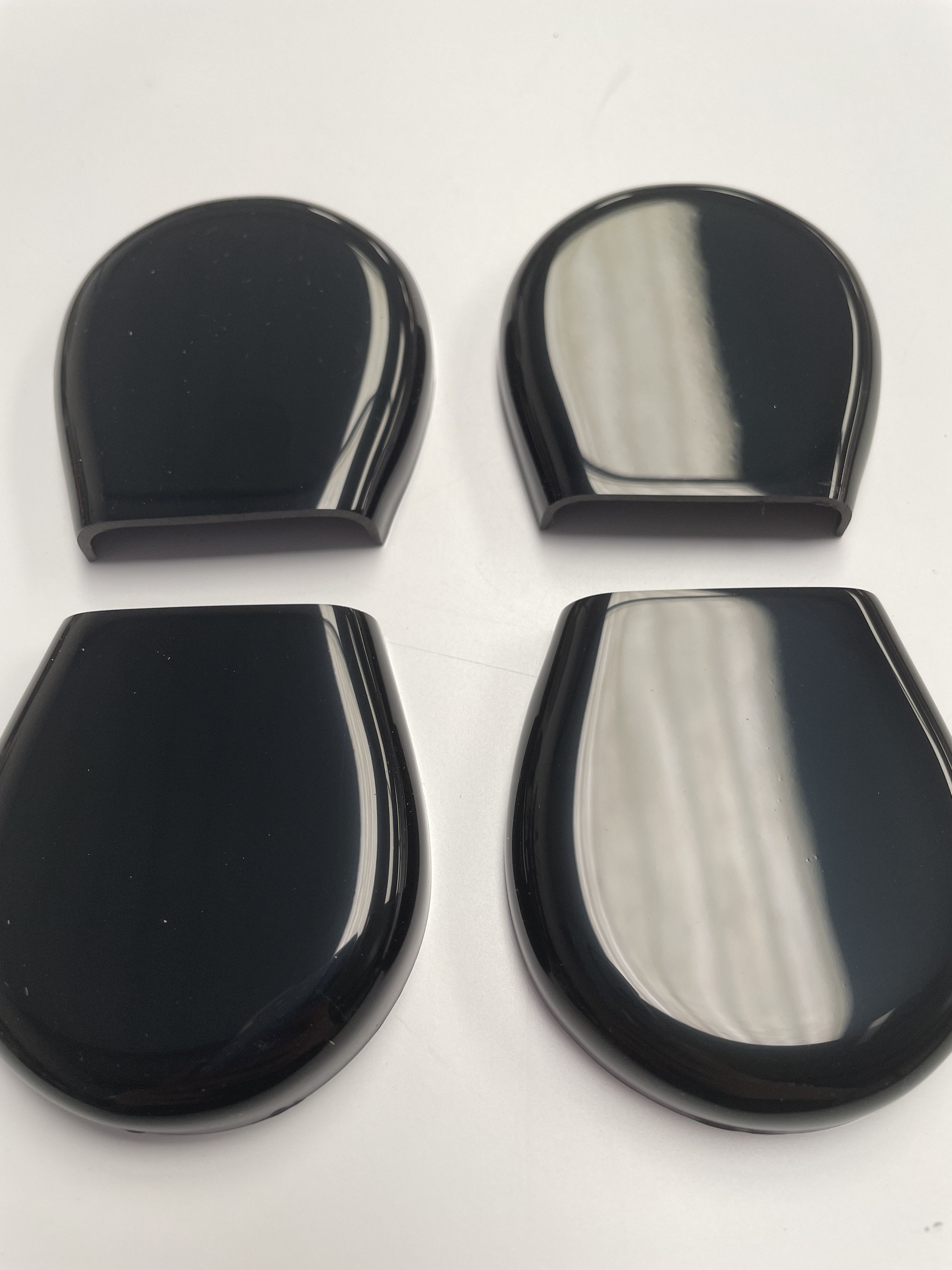 Proform Seat Rail End Covers - Mk7/7.5 Fiesta - Gloss Black Plastic