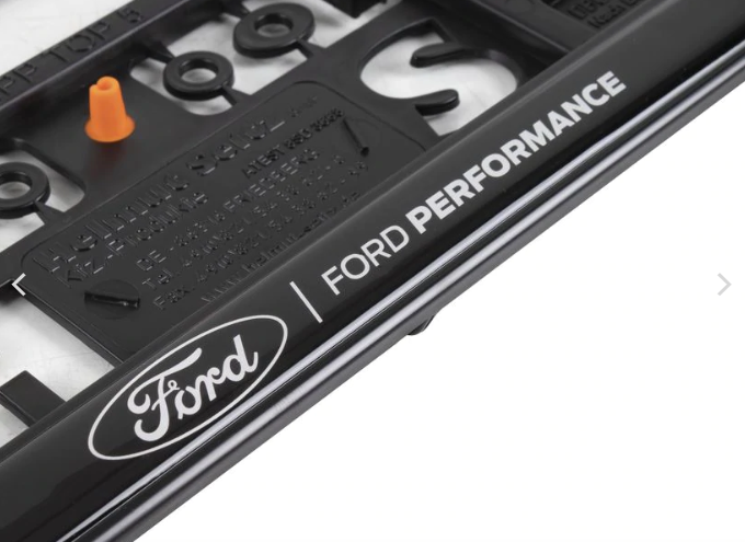 Ford Performance Number Plate Surrounds (Pair) - New Style